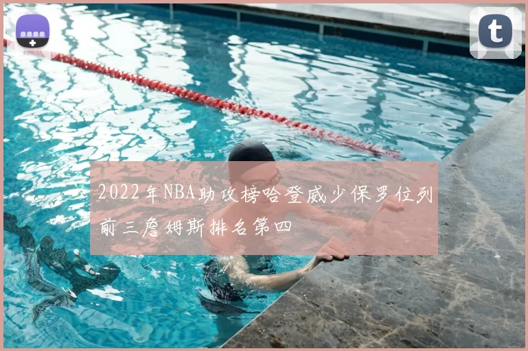 2022年NBA助攻榜哈登威少保罗位列前三詹姆斯排名第四